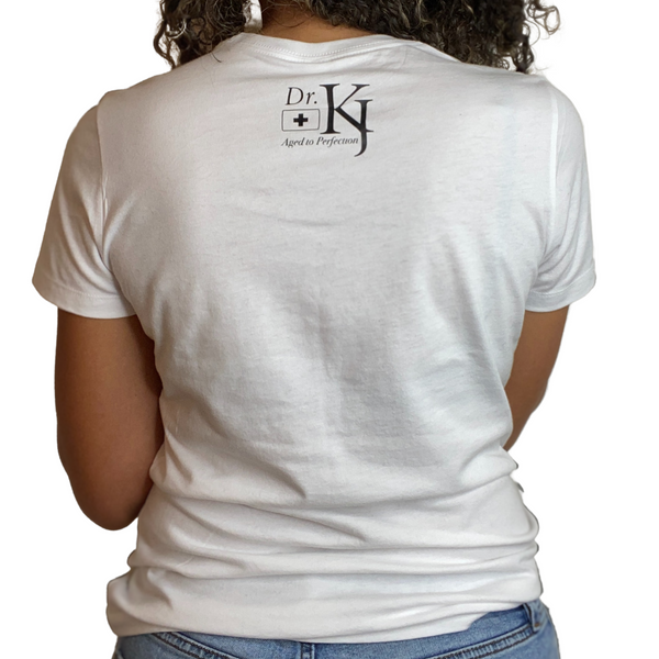Tshirt Back with Dr. KJ logo